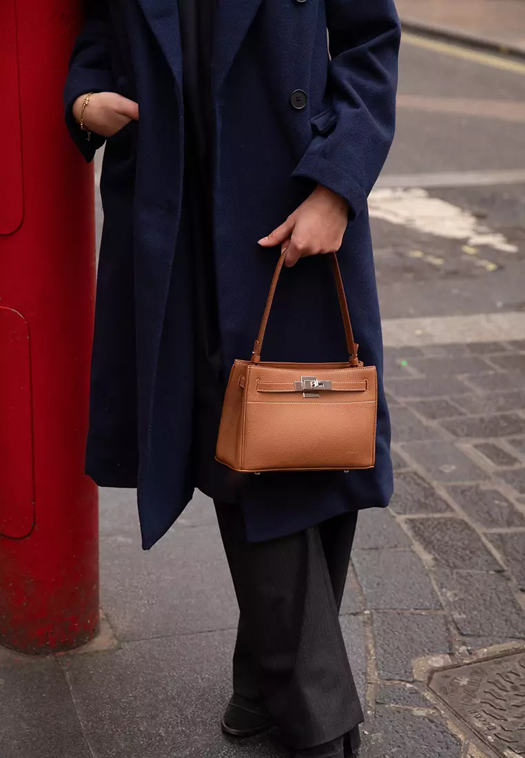 RABEANCO SAOIRSE Soft Structural Belt Tote II Mini - Caramel