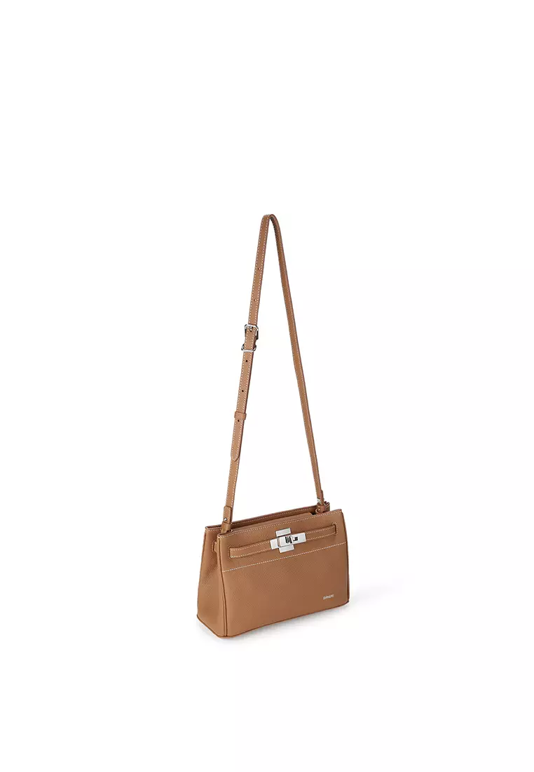 RABEANCO SAOIRSE Soft Structural Belt Tote II Mini - Caramel