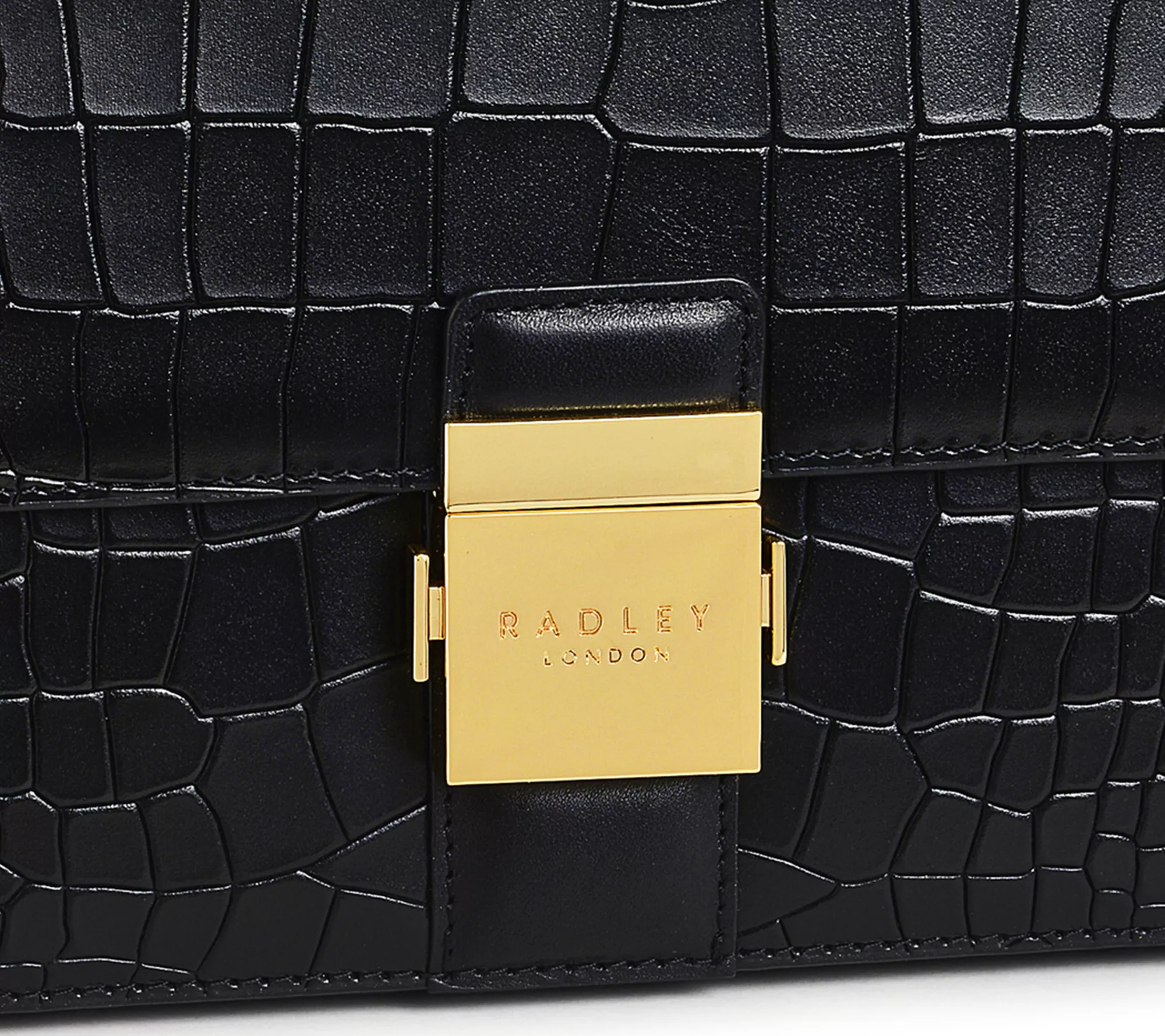 RADLEY London H anley Close Fau x Croc Leather Shoulder Bag