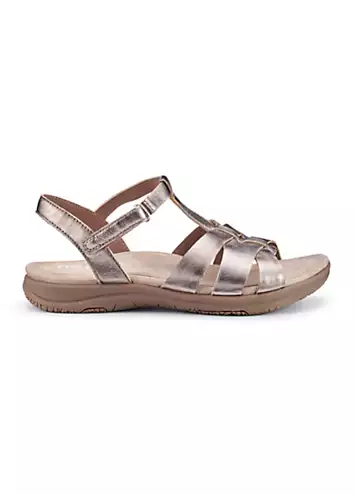 Rainer Rose Gold Women’s Sandals by Hotter | Look Again