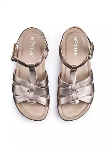 Rainer Rose Gold Women’s Sandals by Hotter | Look Again