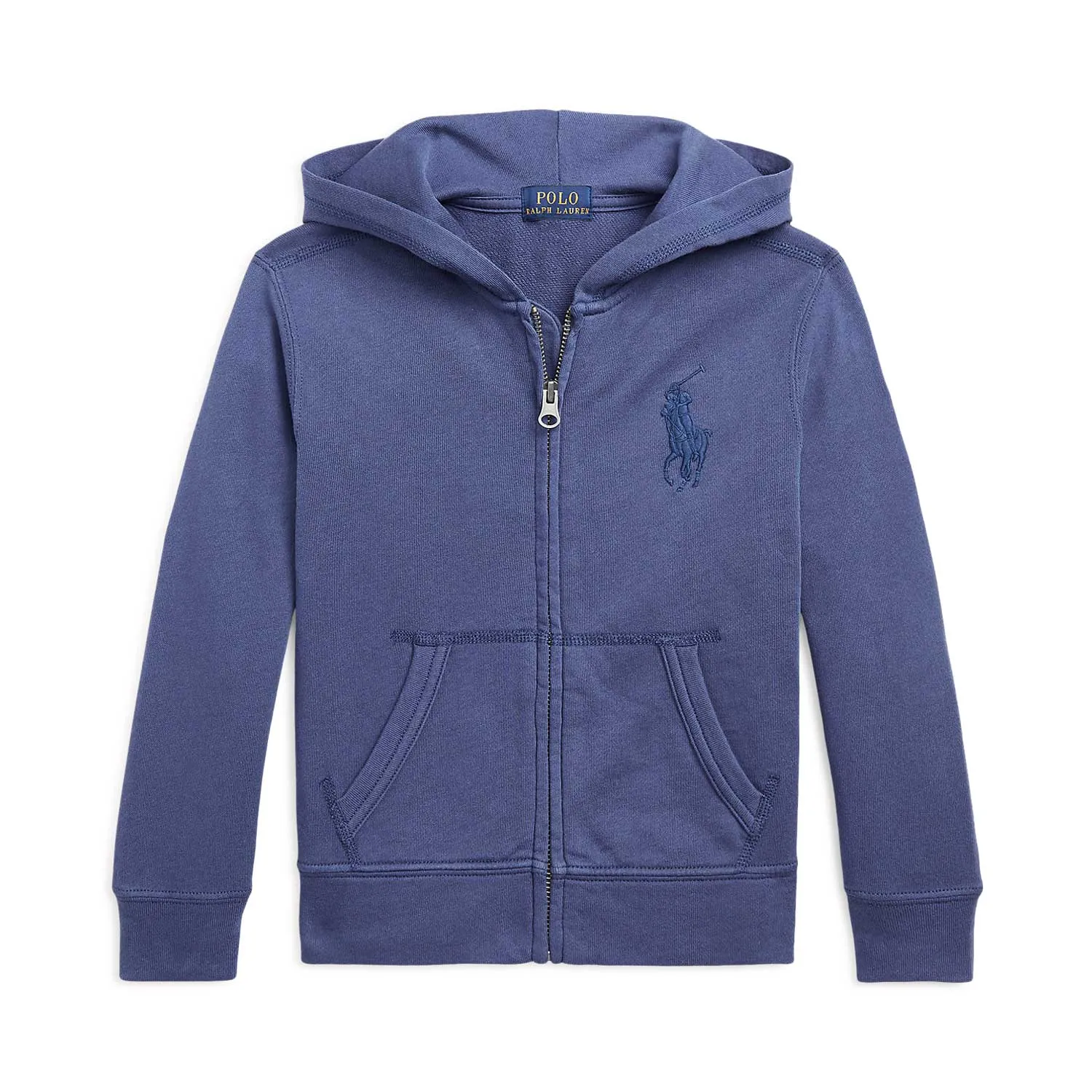 Ralph Lauren Blue Zip Up Hoodie For Boy 04