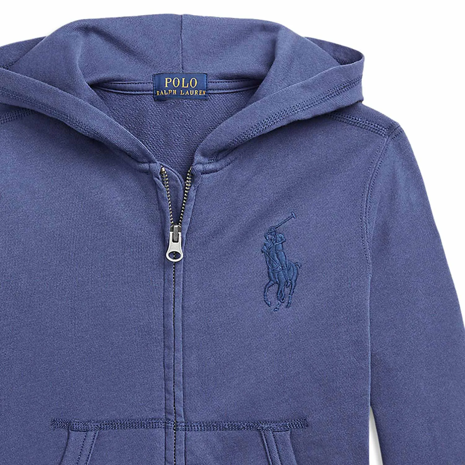 Ralph Lauren Blue Zip Up Hoodie For Boy 04