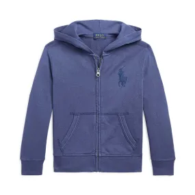 Ralph Lauren Blue Zip Up Hoodie For Boy 04