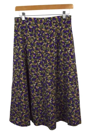 Reworked Abstract Print Skirt