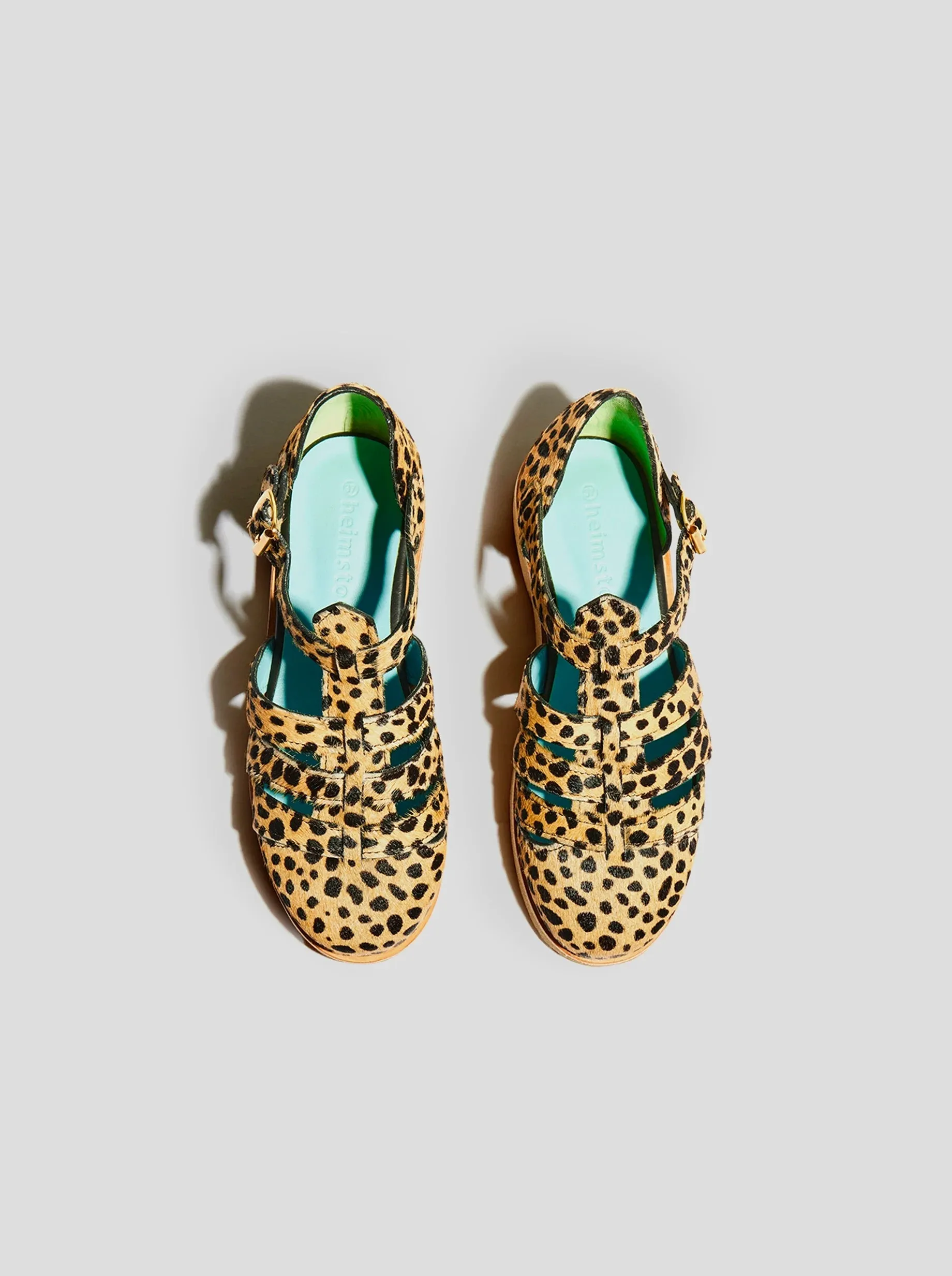 Ricky Sandals in Cheetah Printed Leather