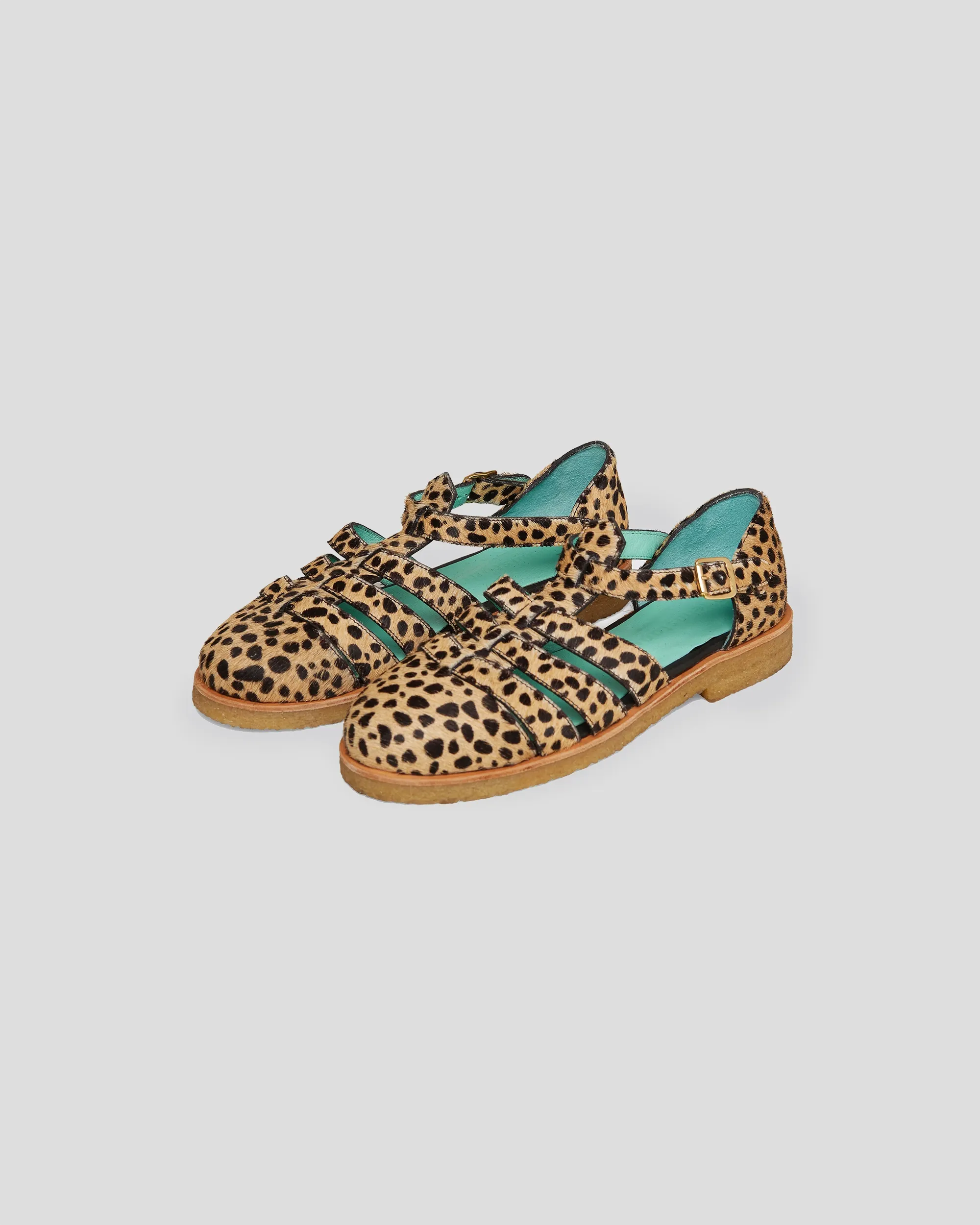 Ricky Sandals in Cheetah Printed Leather