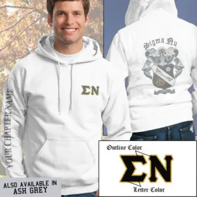 Sigma Nu Crest Hoodie - G185 - SUB