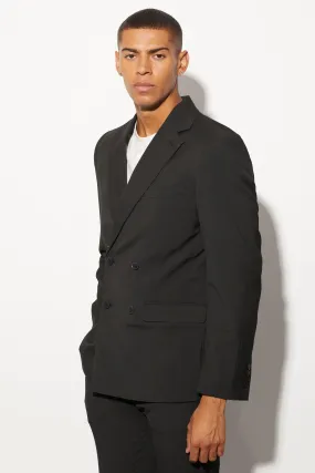 Slim Double Breasted Suit Jacket