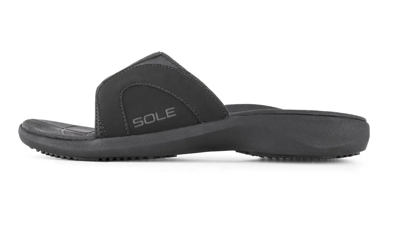 SOLE Men's Sport Slide Sandals - Supportive Slip-on Sandal