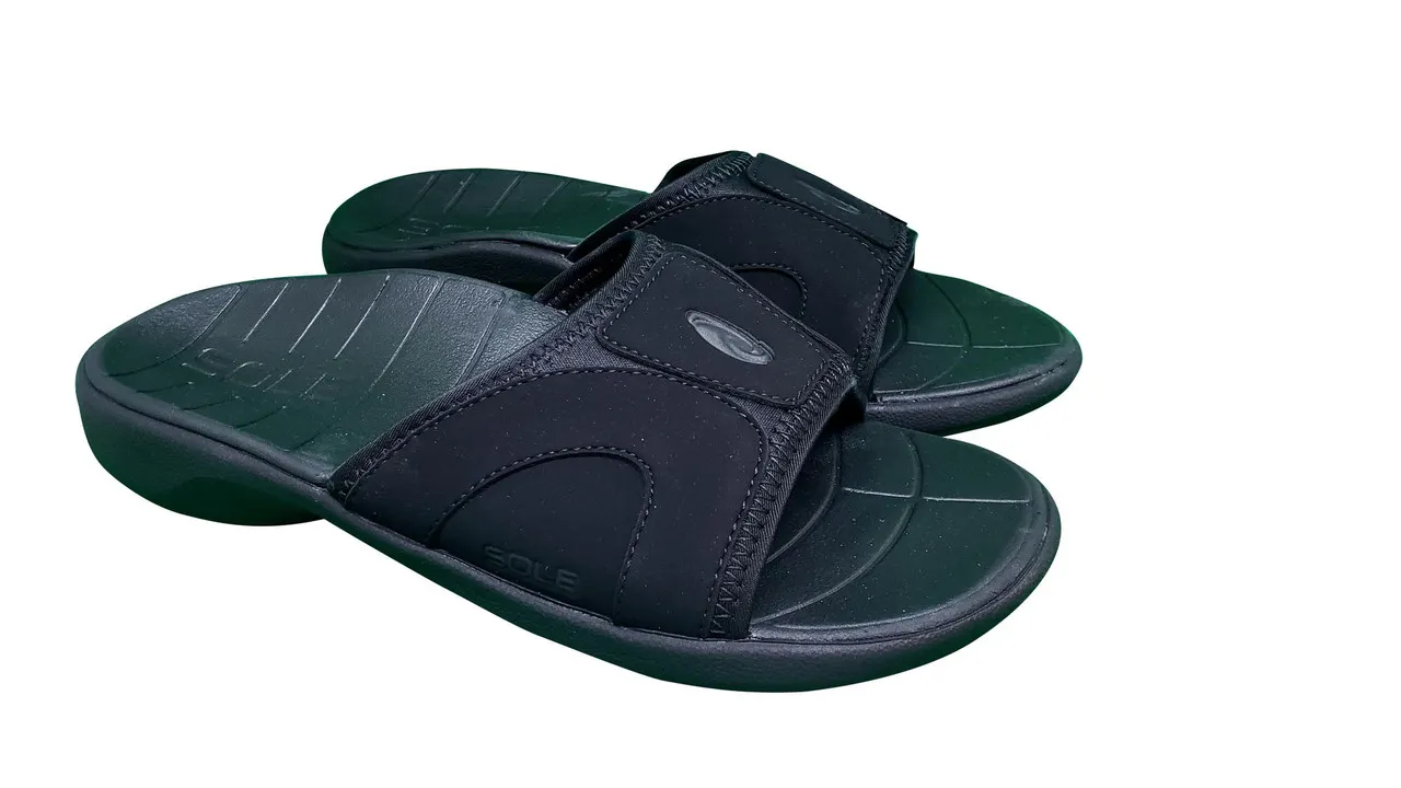 SOLE Men's Sport Slide Sandals - Supportive Slip-on Sandal