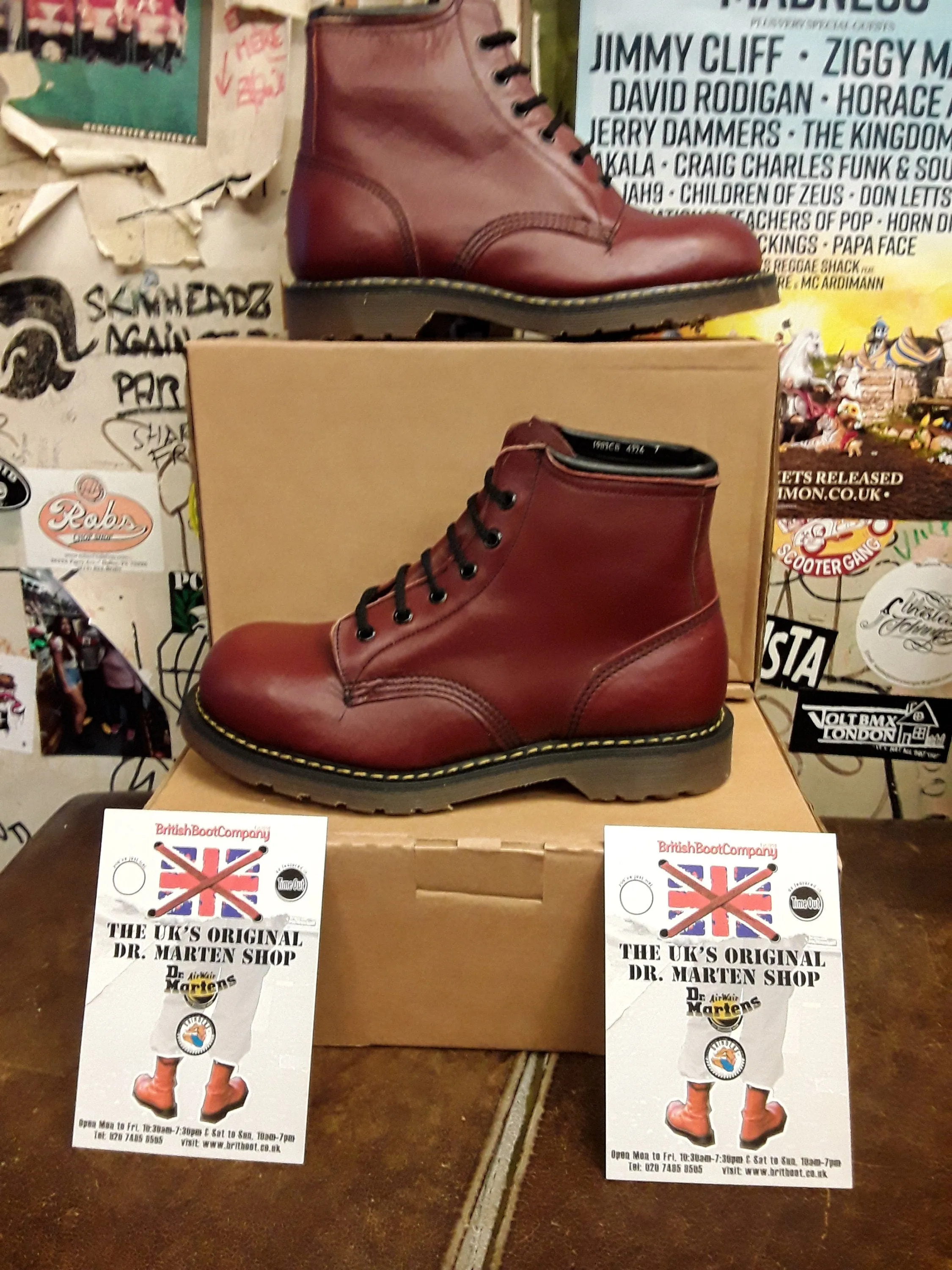 Solovair Dr Martens Copper 6 Hole Made in England Steel Size 7