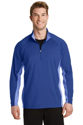 Sport-Tek  Sport-Wick  Stretch Contrast 1/2-Zip Pullover. ST854