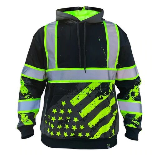 SS360º Enhanced Visibility American Grit Stealth Safety Hoodie