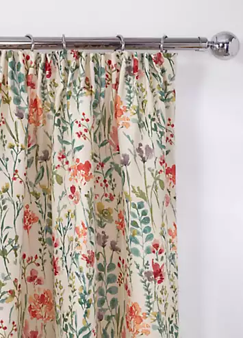 Sundour Amaryllis Pair of Pencil Pleat Printed Lined Curtains | Kaleidoscope