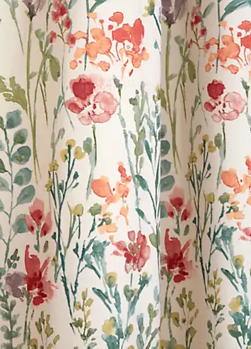 Sundour Amaryllis Pair of Pencil Pleat Printed Lined Curtains | Kaleidoscope