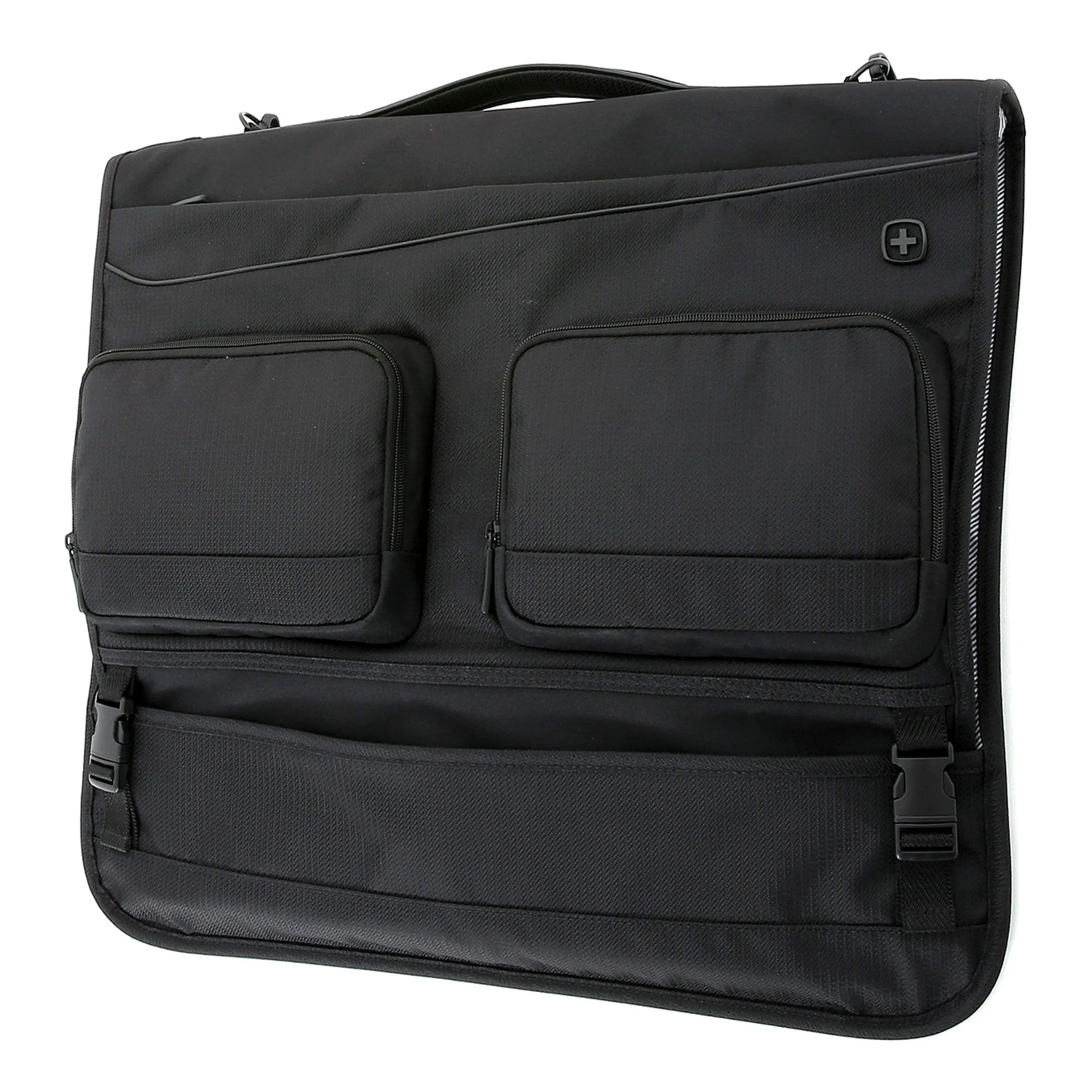 SWISSGEAR Full-Sized Folding Garment Bag | Carry-On Travel Luggage | Men's and Women's - Black