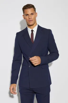 Tall Skinny Double Breasted Suit Jacket