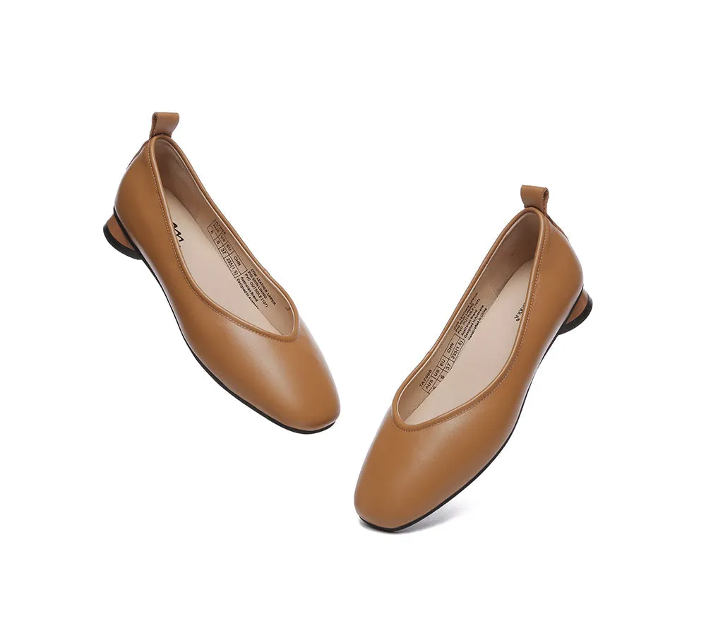 TARRAMARRA Women Ballet Leather Round Toe Flats