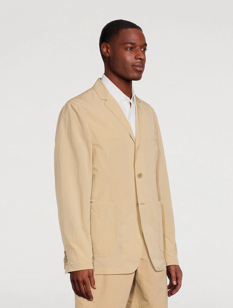 THOM BROWNE High Density Nylon Tech Unconstructed Sack Jacket