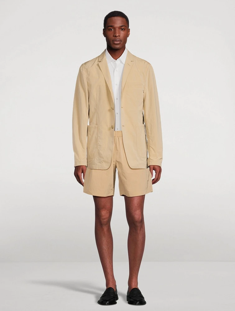 THOM BROWNE High Density Nylon Tech Unconstructed Sack Jacket