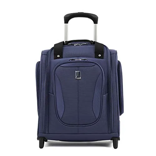 Travelpro Tourlite 2-Piece Set: Intl' Carry-On Spinner & Underseat Bag With Travel Pillow (Blue)