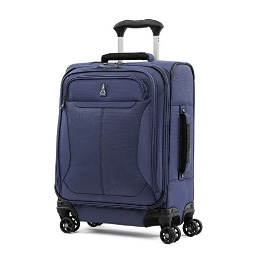 Travelpro Tourlite 2-Piece Set: Intl' Carry-On Spinner & Underseat Bag With Travel Pillow (Blue)