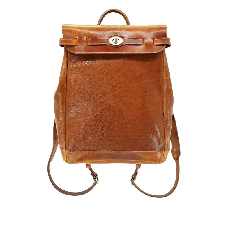 Unisex Vintage Genuine Leather Hand Dyed Laptop Travel Portable Bag