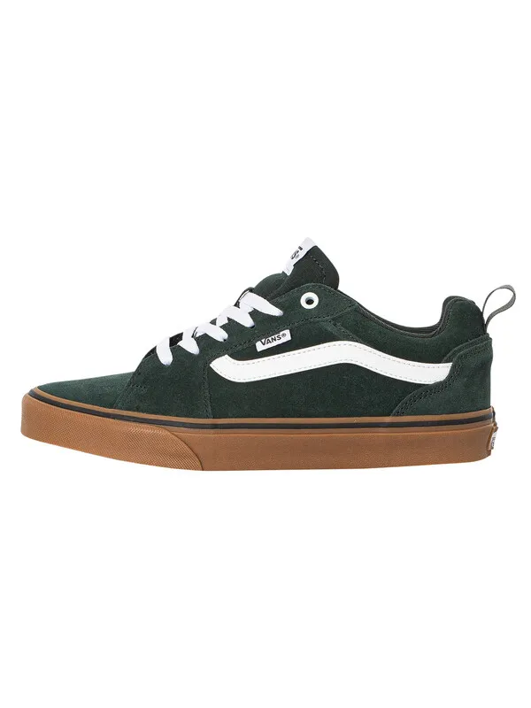 Vans Filmore Suede Trainers - Dark Green/Gum