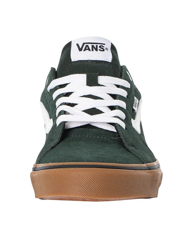 Vans Filmore Suede Trainers - Dark Green/Gum