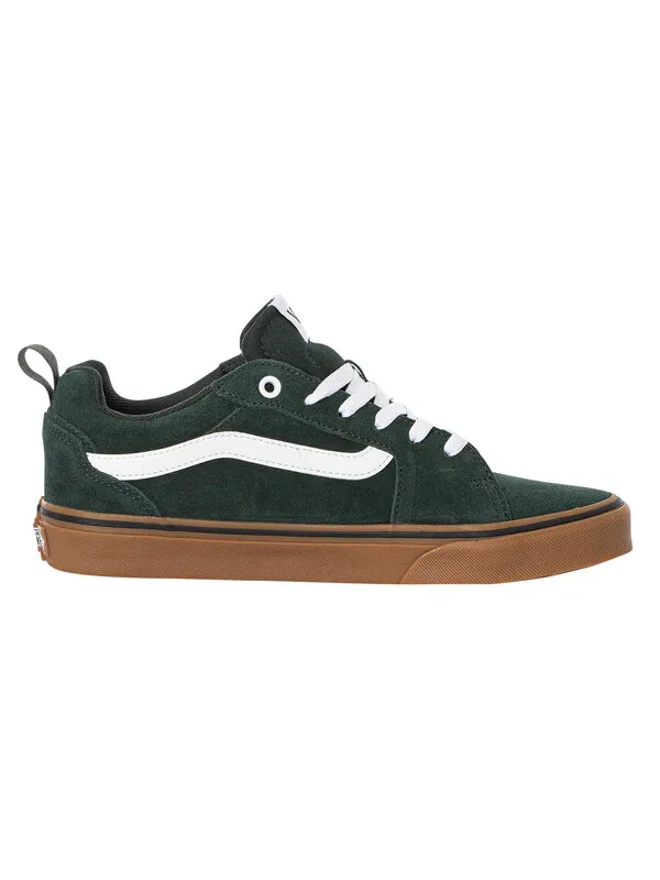 Vans Filmore Suede Trainers - Dark Green/Gum