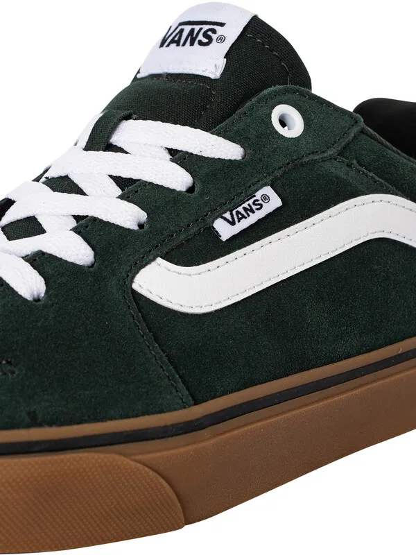 Vans Filmore Suede Trainers - Dark Green/Gum