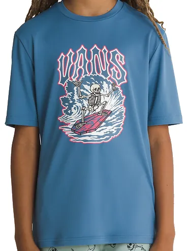 Vans Vans Youth Surfin Skeleton SS Sunshirt Copen Blue 