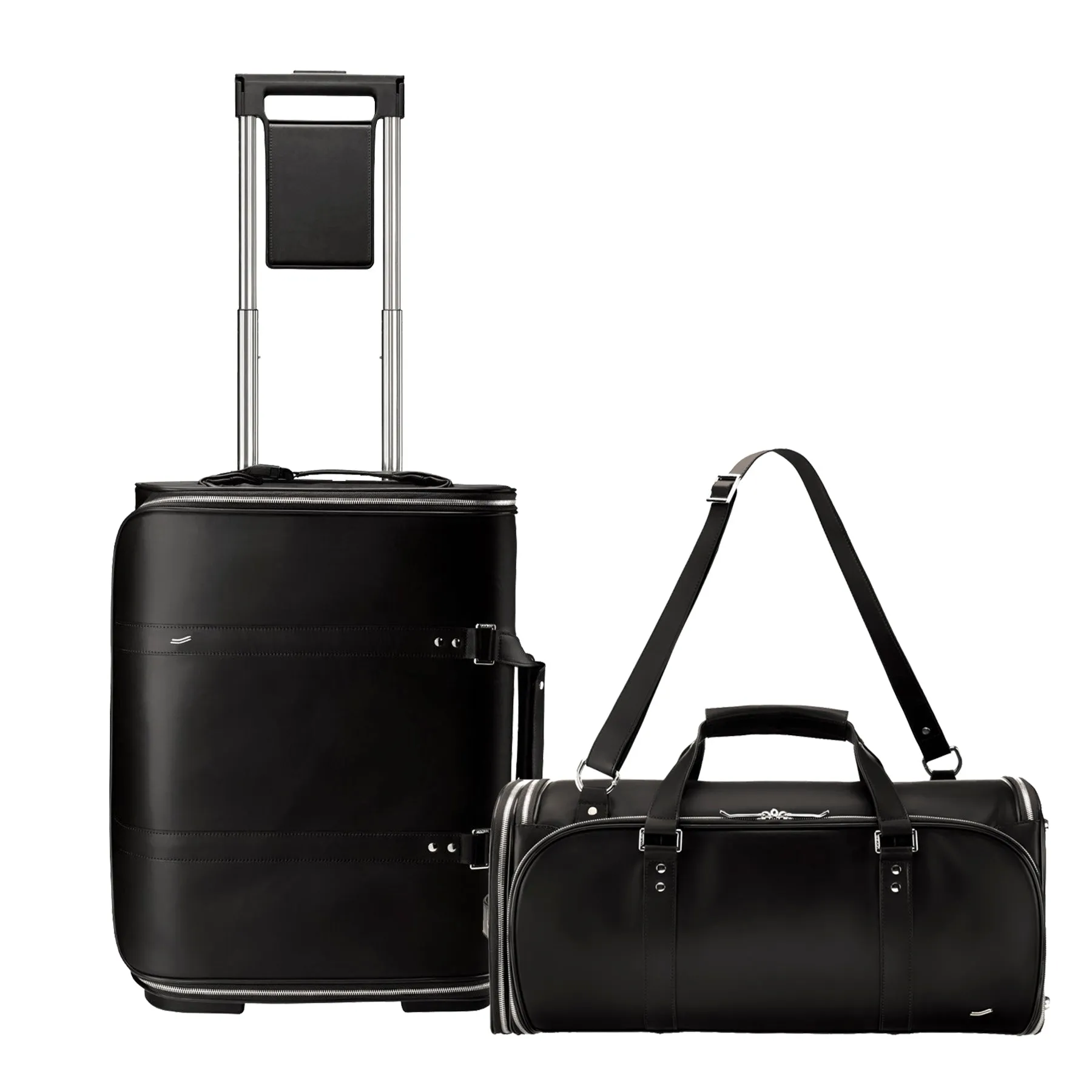 Vocier 2-Piece Travel Set Zero Crease System & Leather Travel Bag