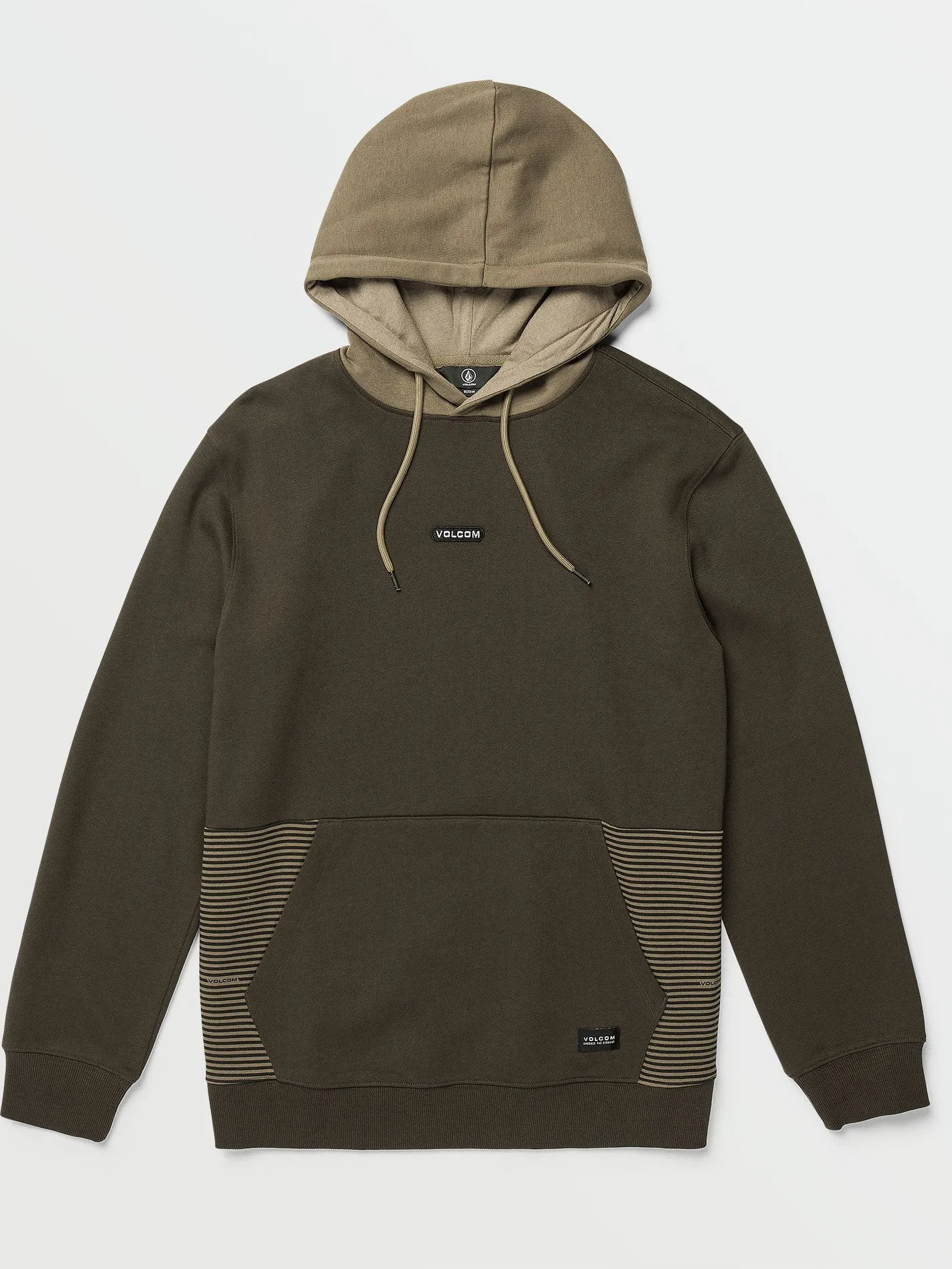 Volcom Foley Pullover Fleece Sweatshirt Dark Chocolate