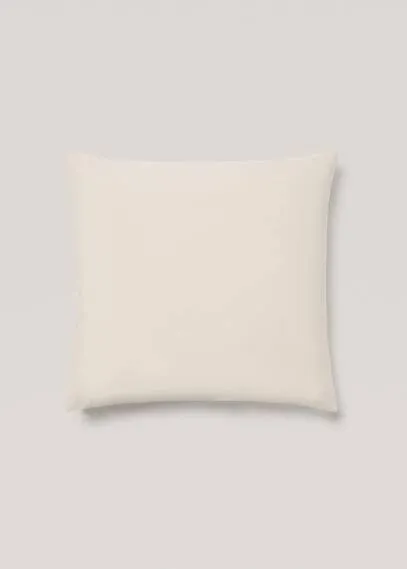 Washed cotton pillowcase 60x60cm sand - Home - 60x60cm - MANGO HOME