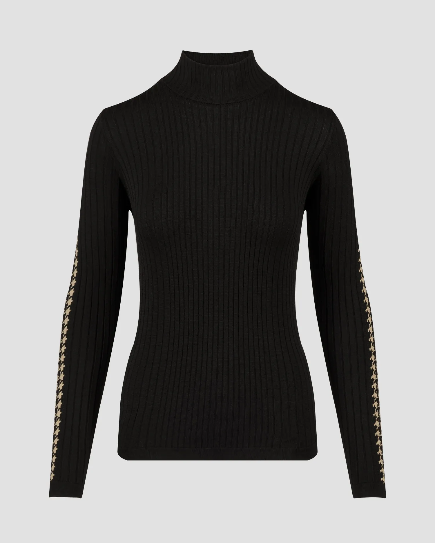 Women's black technical turtleneck Newland Lisitea N46396-145