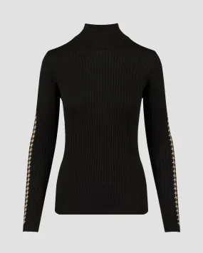 Women's black technical turtleneck Newland Lisitea N46396-145