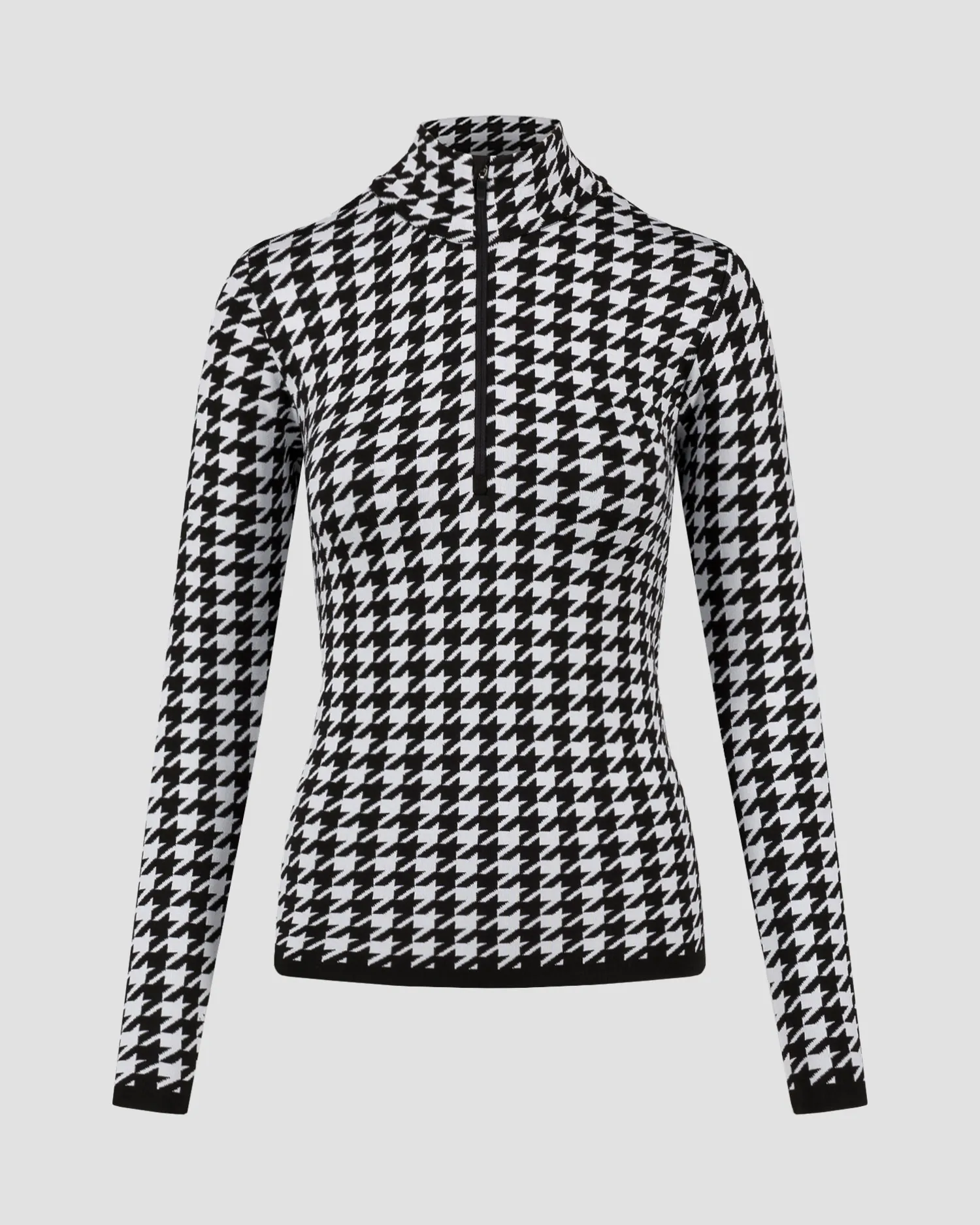 Women's ski turtleneck with a houndstooth print Newland Isa N46385-108