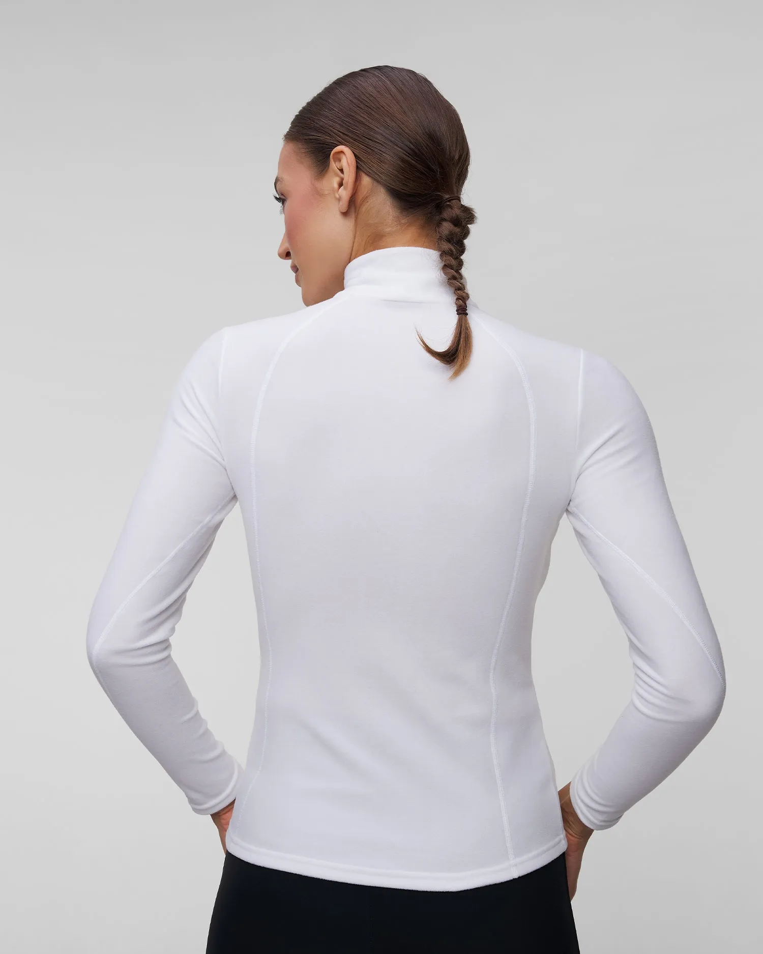 Women's white ski turtleneck BOGNER Medita1 51744887-753