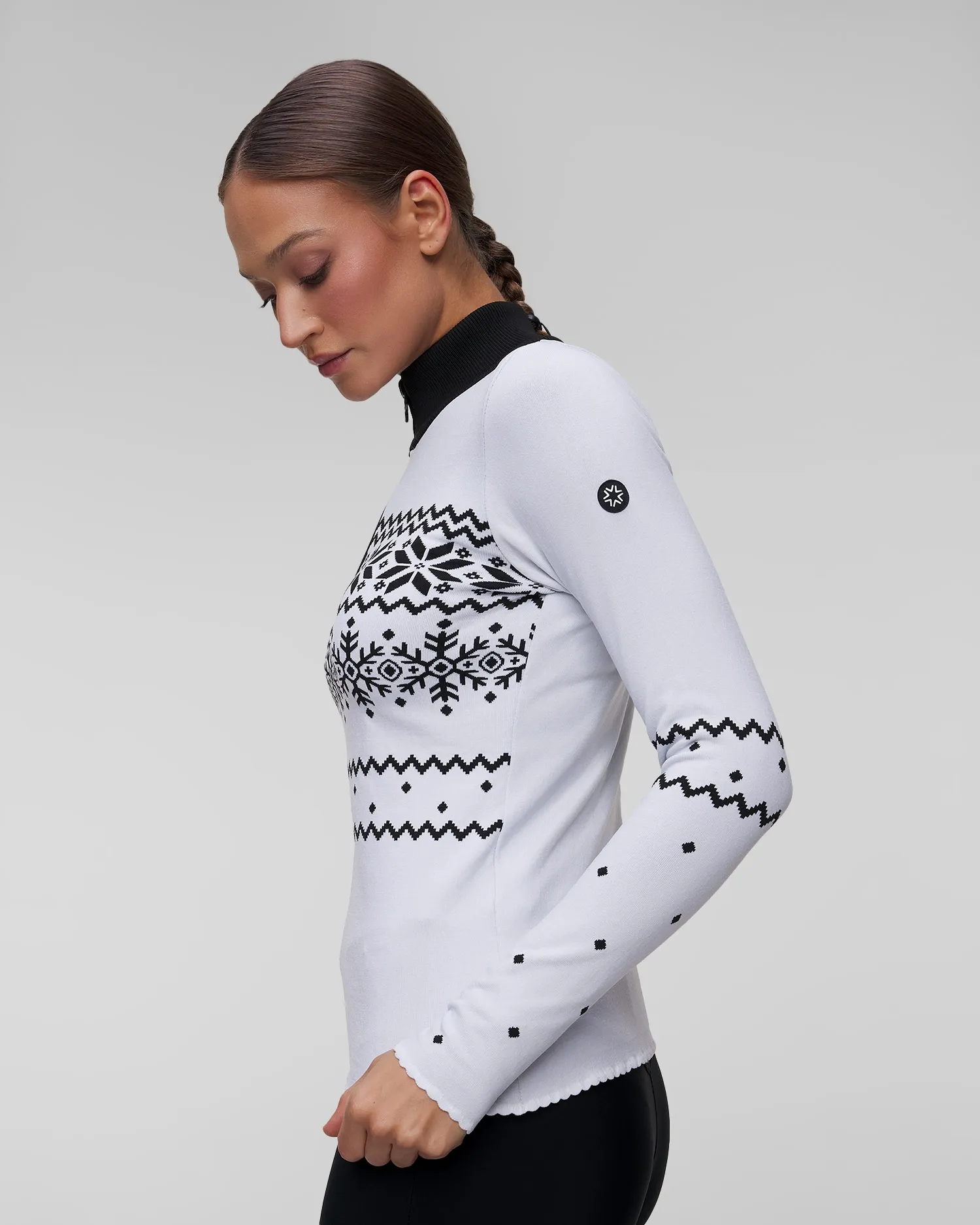 Women's white ski turtleneck Newland Groenlandia N46554-91