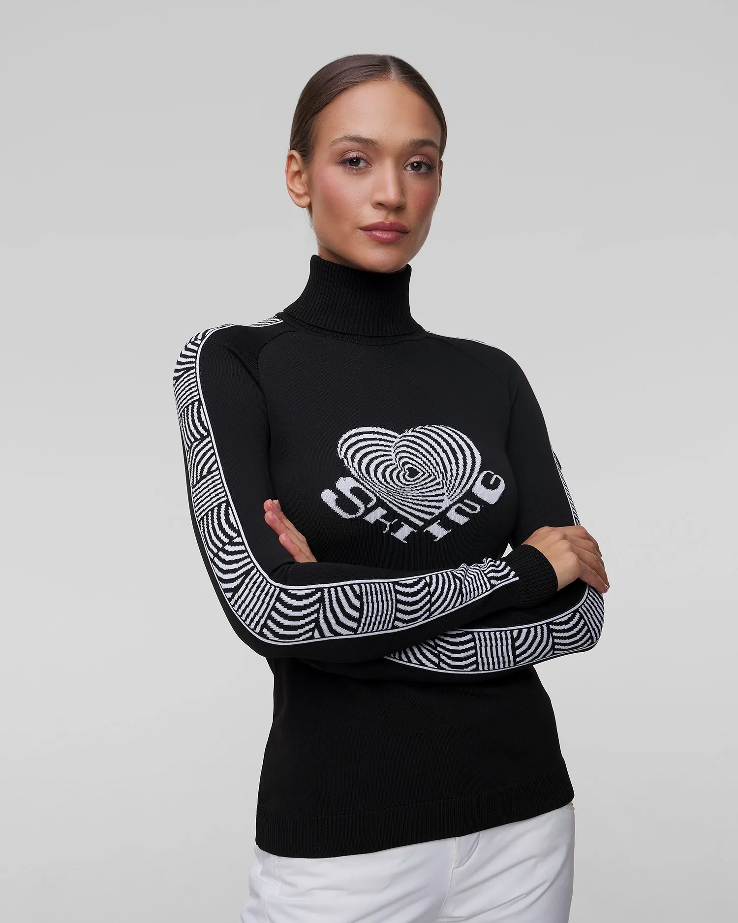 Women’s black ski turtleneck Newland Everline N46546-108