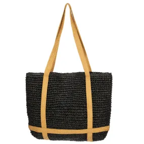 Women's San Diego Hat Company Hat Holder Strap Woven Tote