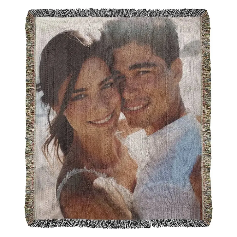 Woven Photo Blanket - 100% Cotton