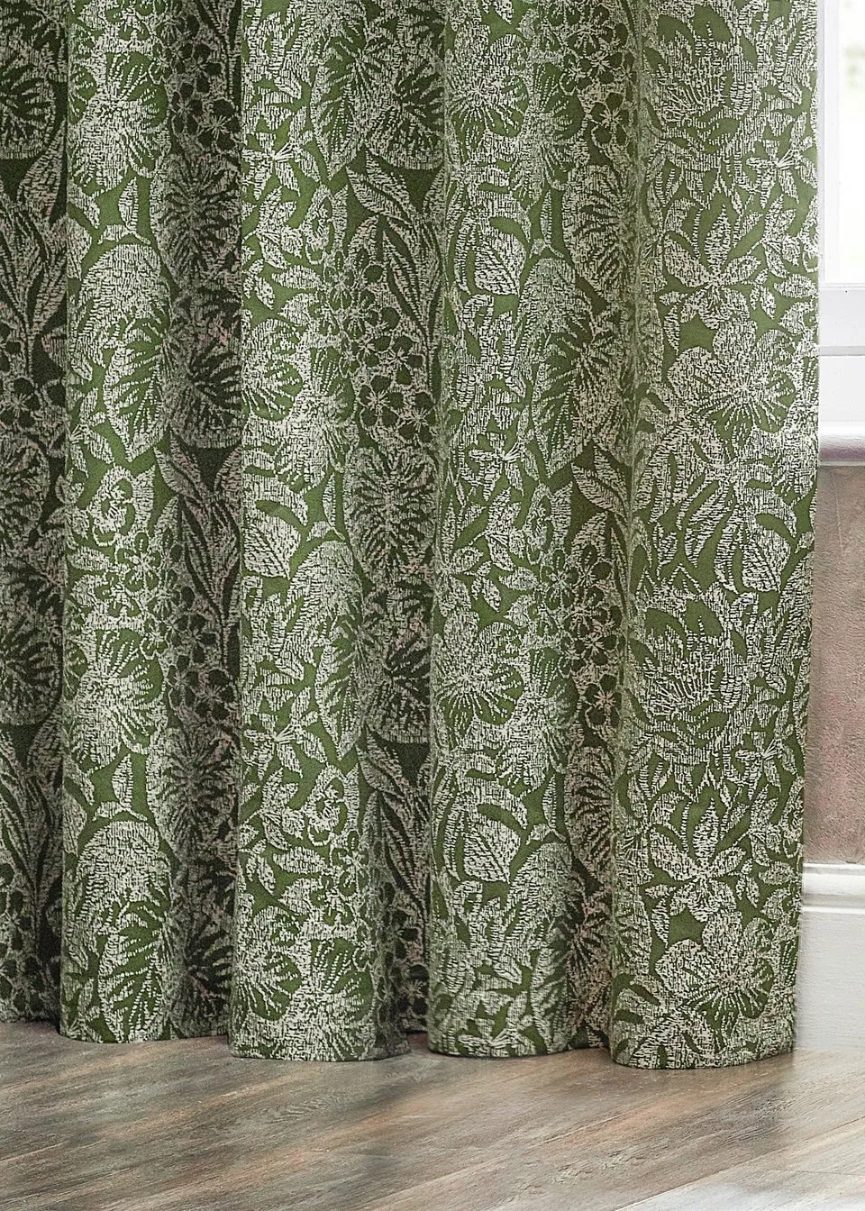 Wylder Nature Bali Botanical Jacquard Eyelet Curtains