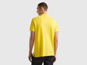 Yellow regular fit polo - Yellow | Benetton