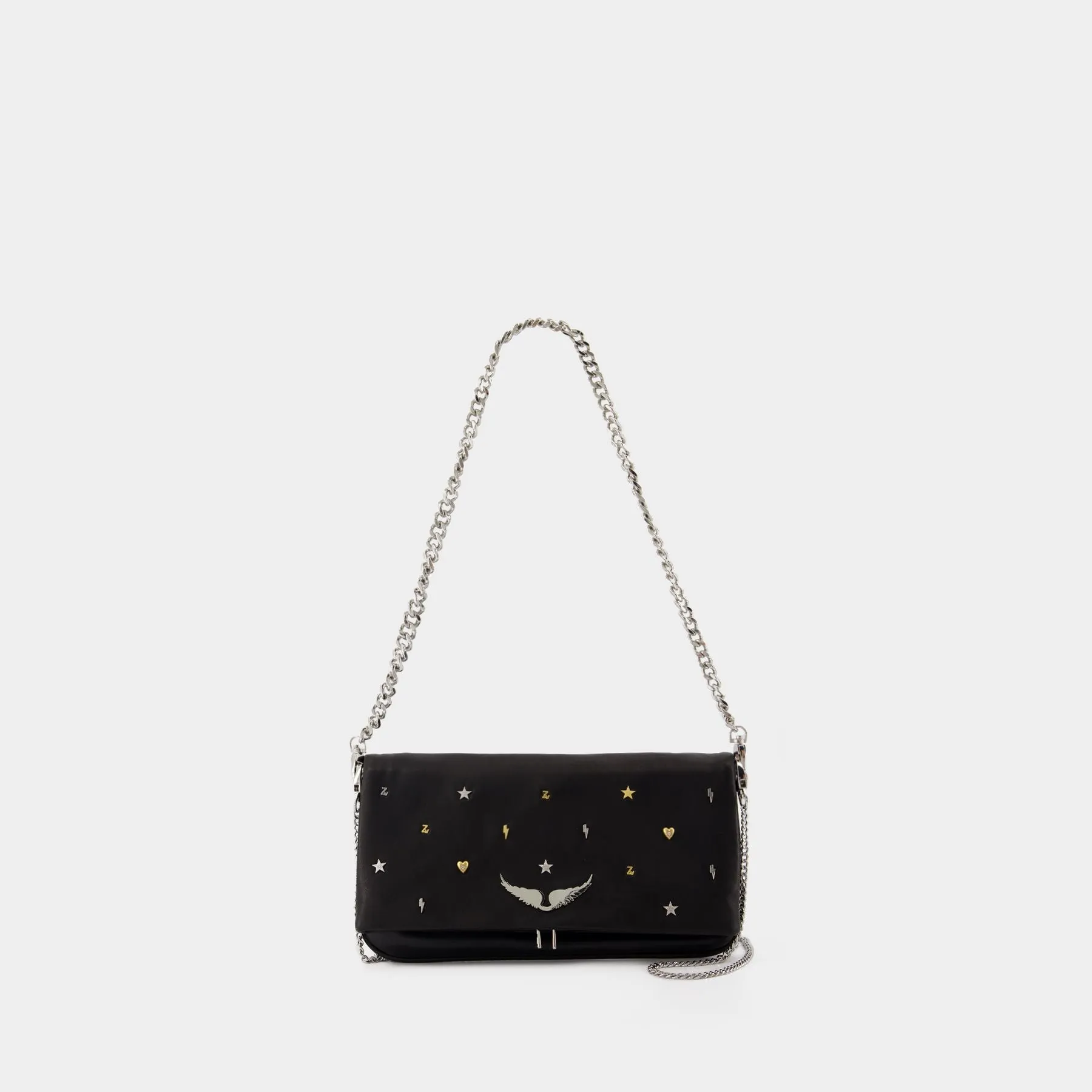 Zadig & Voltaire  Rock Lucky Charms Crossbody - Zadig & Voltaire - Leather - Black