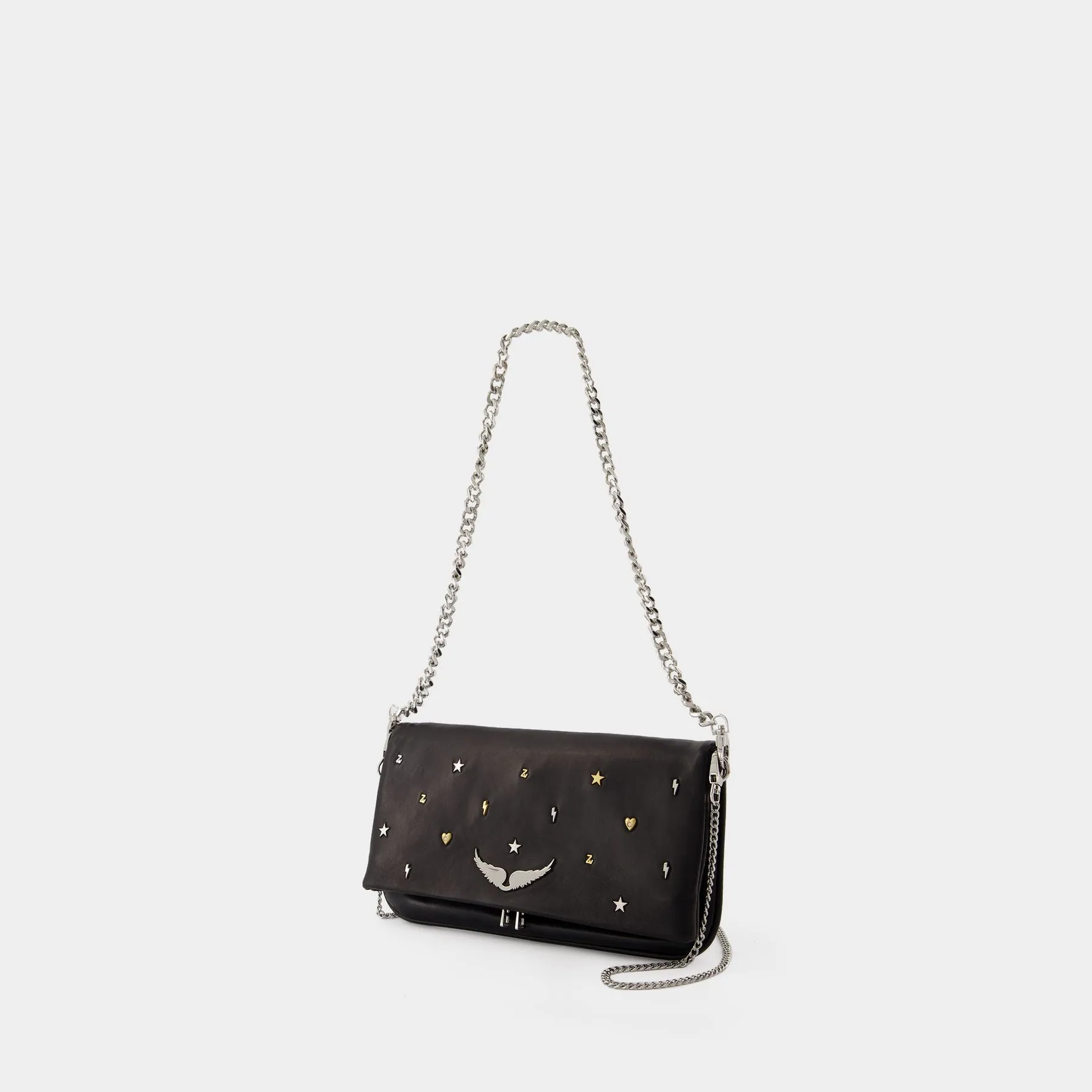 Zadig & Voltaire  Rock Lucky Charms Crossbody - Zadig & Voltaire - Leather - Black